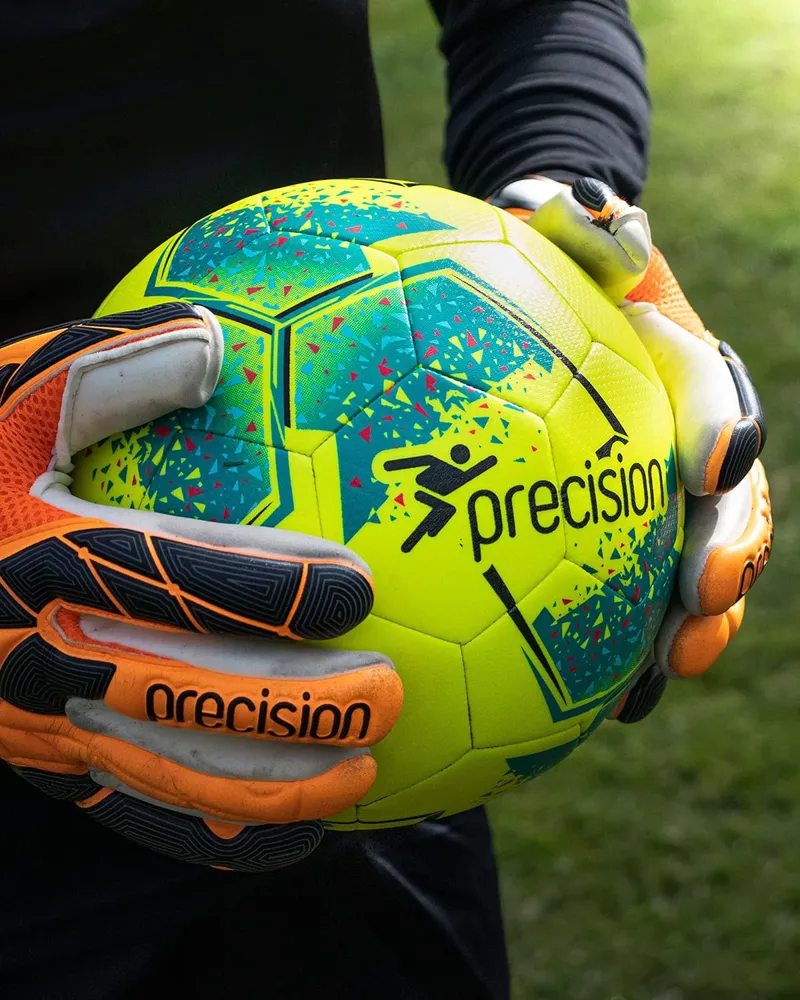 Precision Training Fusion IMS Training Ball Fluo Yellow/Teal/Cyan/Red Size 4-5